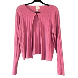 Garnet Hill Cardigan Feminine Style Ribbon Detail Woman’s M Silk Blend